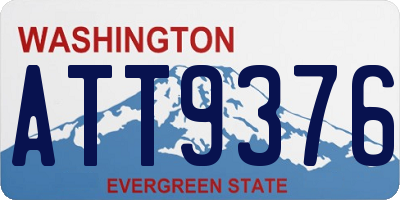 WA license plate ATT9376