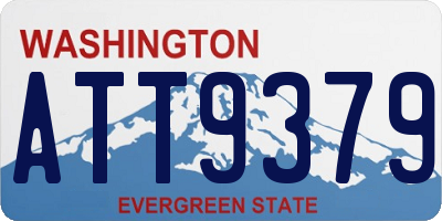 WA license plate ATT9379