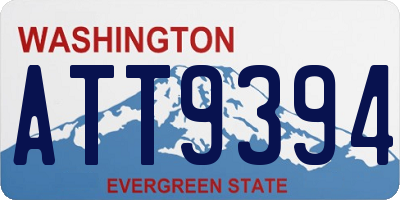 WA license plate ATT9394