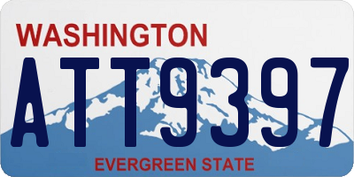 WA license plate ATT9397