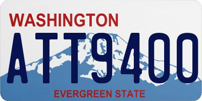 WA license plate ATT9400