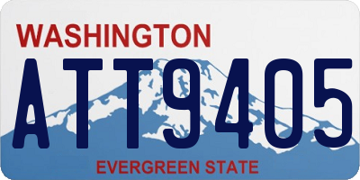 WA license plate ATT9405