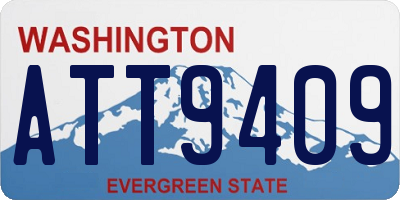 WA license plate ATT9409
