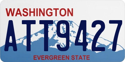 WA license plate ATT9427