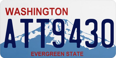 WA license plate ATT9430