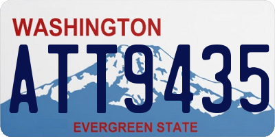 WA license plate ATT9435