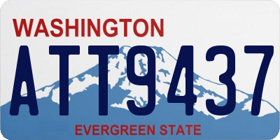 WA license plate ATT9437