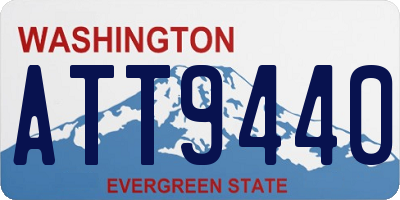 WA license plate ATT9440