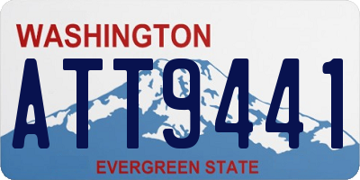 WA license plate ATT9441
