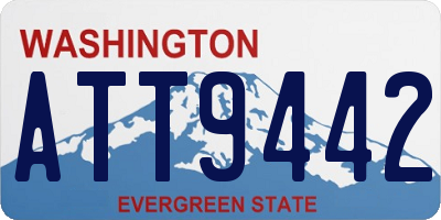 WA license plate ATT9442
