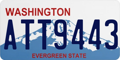 WA license plate ATT9443