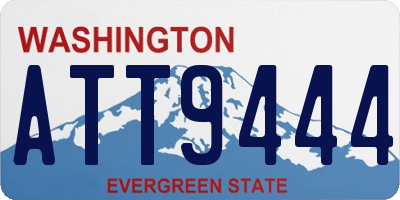 WA license plate ATT9444