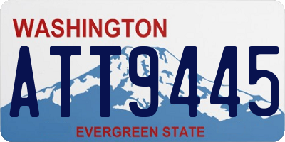 WA license plate ATT9445