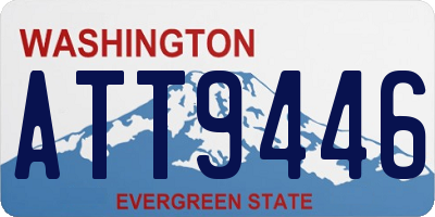 WA license plate ATT9446