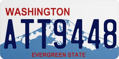 WA license plate ATT9448
