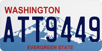 WA license plate ATT9449