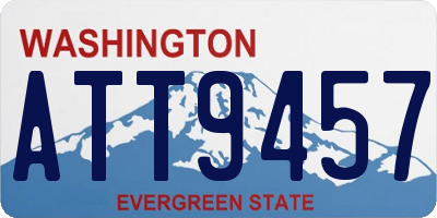 WA license plate ATT9457