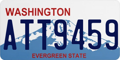 WA license plate ATT9459