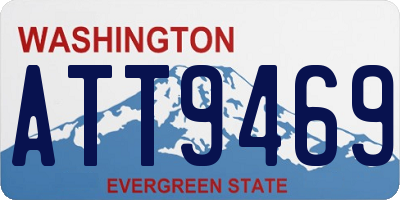 WA license plate ATT9469