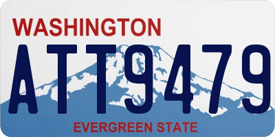 WA license plate ATT9479