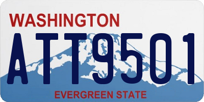 WA license plate ATT9501