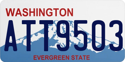 WA license plate ATT9503