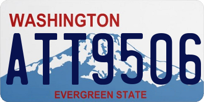 WA license plate ATT9506