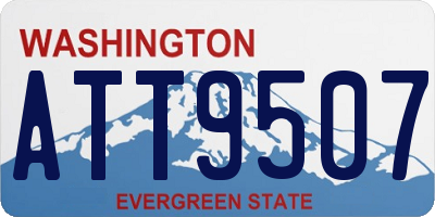 WA license plate ATT9507