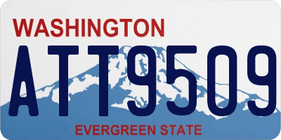 WA license plate ATT9509