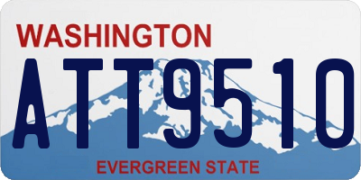 WA license plate ATT9510