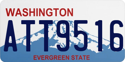 WA license plate ATT9516