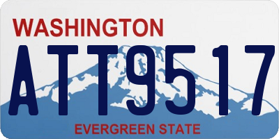 WA license plate ATT9517