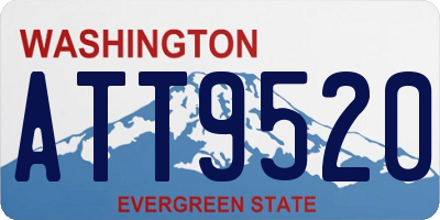 WA license plate ATT9520