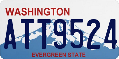 WA license plate ATT9524