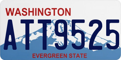 WA license plate ATT9525