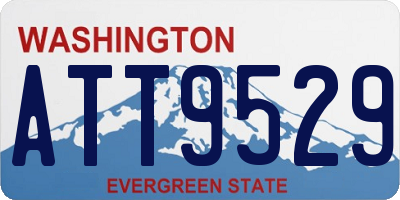 WA license plate ATT9529