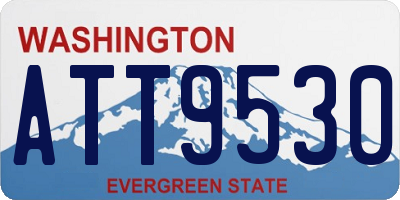 WA license plate ATT9530