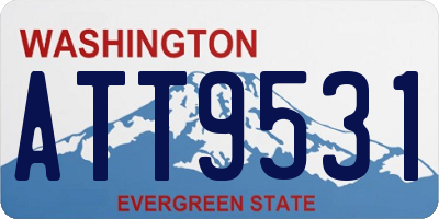 WA license plate ATT9531