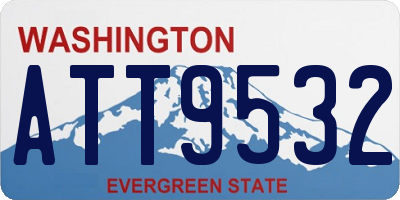 WA license plate ATT9532