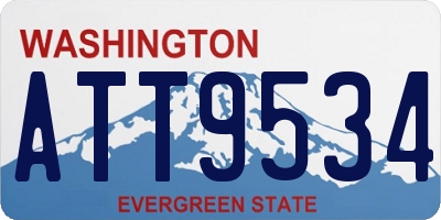 WA license plate ATT9534