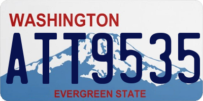 WA license plate ATT9535