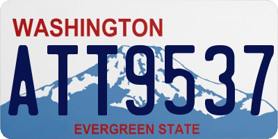 WA license plate ATT9537