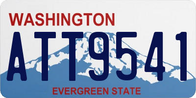 WA license plate ATT9541