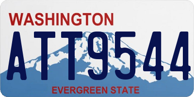 WA license plate ATT9544