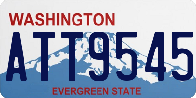 WA license plate ATT9545