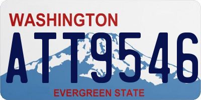 WA license plate ATT9546