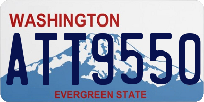 WA license plate ATT9550