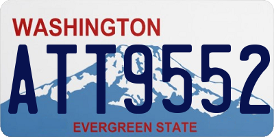 WA license plate ATT9552
