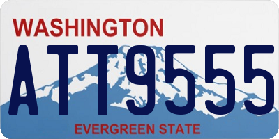 WA license plate ATT9555
