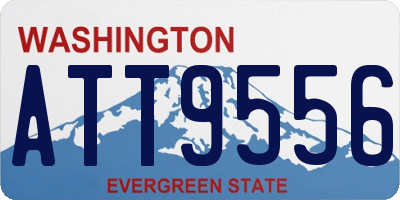 WA license plate ATT9556